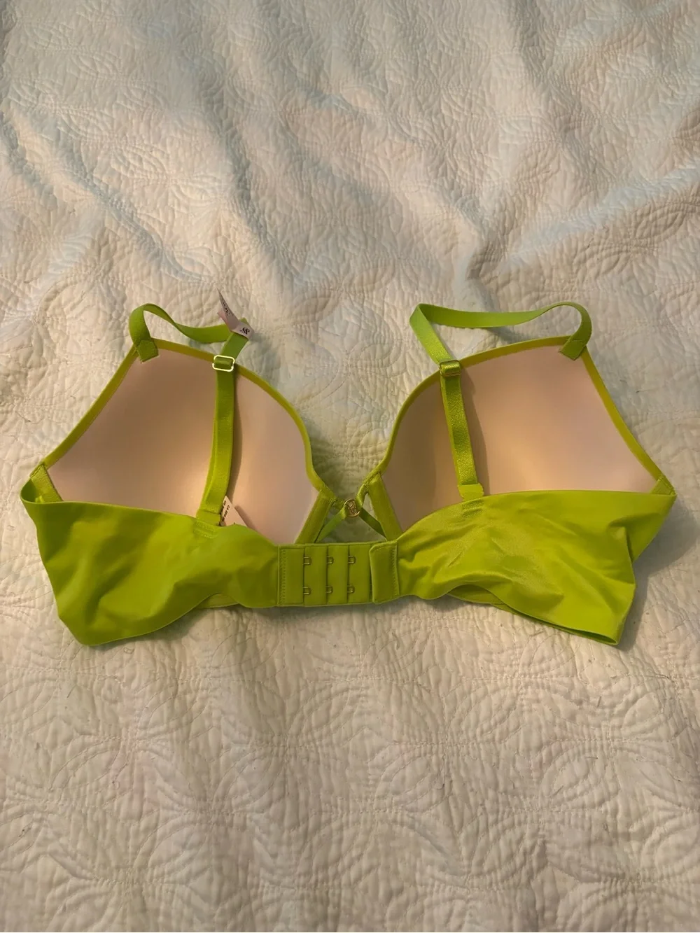NWT Victorias Secret Lightly Lined Underwire Bra in Lime Green sz 36D